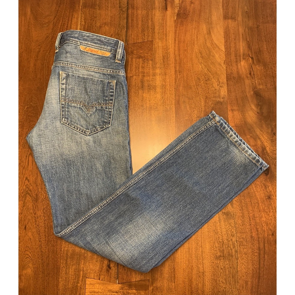 Diesel Safado Jeans Mens 29x30 (Fit 31x31) Blue Regular Slim Straight Denim Fade